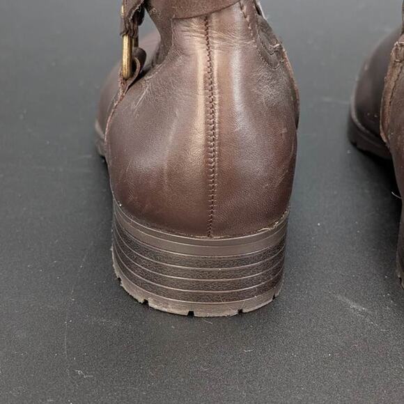 Lauren Ralph Lauren Savion Boots Womens 8 Brown Leather Tall Side Zip Equestrian - Picture 11 of 16